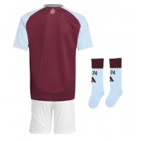 Dětský fotbalový dres Aston Villa 2024-25 Domácí Krátký Rukáv (+ trenýrky)